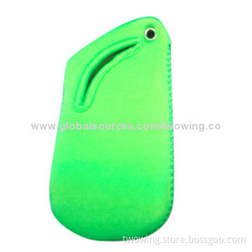 Neoprene bag for cell phone, one opening, can hang it, suitable for promotional purposes